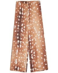 Ottod'Ame - Spotted-Print Drawstring Wide-Leg Trousers - Lyst