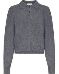 Loulou de Saison - Gerippter Homere LDS Pullover mit Polokragen - Lyst