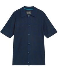Scotch & Soda - Patterned-Jacquard Button-Up Shirt - Lyst