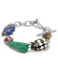 Bimba Y Lola - Bracelet Avec Des Scarabées En Émail Et Abeille En - Lyst