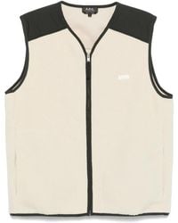 A.P.C. - Faux-Shearling Vest - Lyst