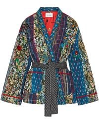 MONOKI - El Paso Daisy Patchwork Kimono - Lyst