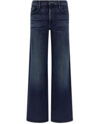 Mother - Cropped Wide-Leg Jeans With Classic Five-Pocket Design - Lyst