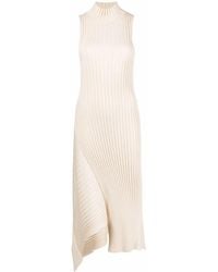 Stella McCartney - Asymmetric Knitted Sleeveless Dress - Lyst