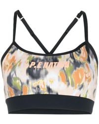 P.E Nation - Graphic-Print Scoop-Neck Sports Bra - Lyst