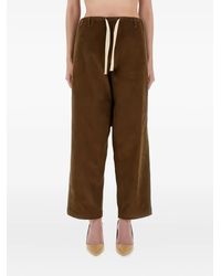 Moschino - Wide-Leg Corduroy Pants With Drawstring Waist - Lyst