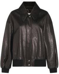 KHAITE - Shelman Leather Jacket - Lyst