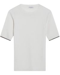 Brunello Cucinelli - Ribbed Short-Sleeved Sweater - Lyst