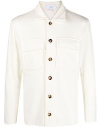 Lardini - Spread-collar Wool Shirt Jacket - Lyst