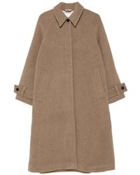 Samsøe & Samsøe - Alma Raglan-Sleeve Single-Breasted Coat - Lyst