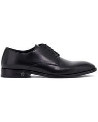 Roberto Cavalli - Logo-Plaque Loafers - Lyst