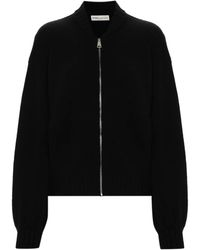 MODES GARMENTS - Fine-Knit Zip-Up Cardigan - Lyst