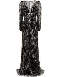Jenny Packham - Moondance Abendkleid Mit Pailletten - Lyst