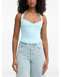 Bardot - Deserae Halterneck Corset-Style Top - Lyst