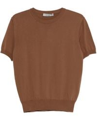 Canali - Short-Sleeve Knitted T-Shirt - Lyst