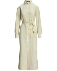 Ralph Lauren - Belted Shirt Dress - Lyst
