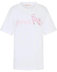 Marni - Cotton Knit T-Shirt - Lyst