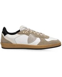 Philippe Model - Logo-Patch Panelled Sneakers - Lyst