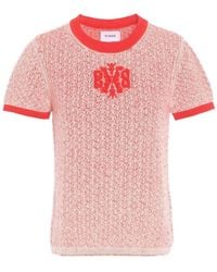 Barrie - Logo-Patch Cashmere Top - Lyst