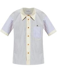 Vivienne Westwood - Striped Short-Sleeve Shirt - Lyst