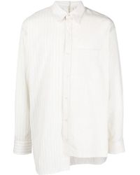 Lanvin - Striped Asymmetric-Hem Shirt - Lyst