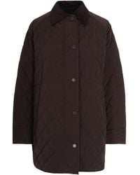 Max Mara - Quilted Buttoned Jacket - Lyst