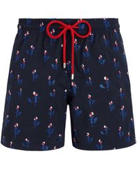 Vilebrequin - Cocorico! Motif-embroidered Swim Shorts - Lyst