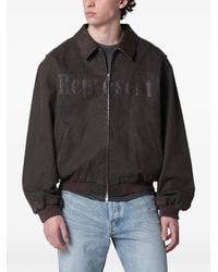 Represent - Roscoe Logo-Appliqué Bomber Jacket - Lyst
