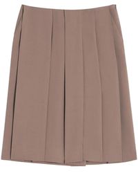 Lanvin - Pleated Culotte Shorts - Lyst