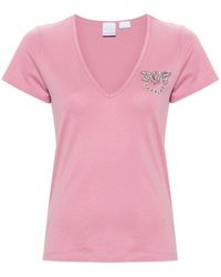 Pinko - T-shirt Met Applicatie - Lyst