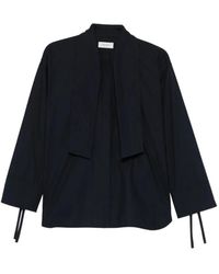 Agnona - Buttoned Tie-Detail Shirt - Lyst