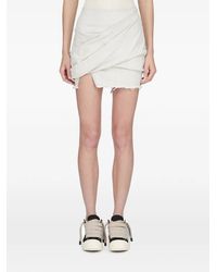 Rick Owens - Temple Draped Mini Skirt - Lyst