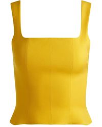 Alice + Olivia - Vera Square-Neckline Bustier Top - Lyst