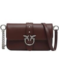 Pinko - Love One Leather Cross Body Bag - Lyst