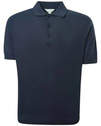 Malo - Short-Sleeve Knitted Polo Shirt - Lyst