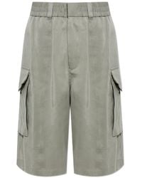Giorgio Armani - Pleated Cargo Shorts - Lyst