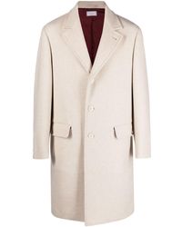 Brunello Cucinelli - Notched-lapels Single-breasted Coat - Lyst
