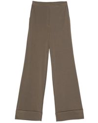 Maliparmi - Contrast-Stitching Trousers - Lyst