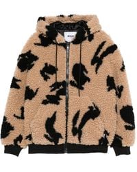 MSGM - Rabbit-Print Hooded Jacket - Lyst