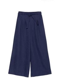 MAISON 123 - Belted Wide-Leg Trousers - Lyst