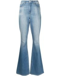 L'Agence - Jean Évasé À Effet Délavé - Lyst