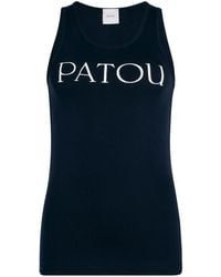 Patou - Tank Top With Logo - Lyst