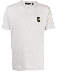 Belstaff - T-Shirt mit Logo-Patch - Lyst