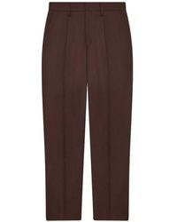 Lardini - Pleated Straight-Leg Trousers - Lyst