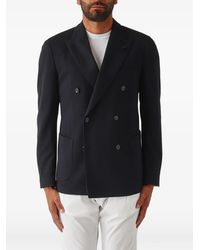 Lardini - Double-Breasted Peak-Lapels Blazer - Lyst