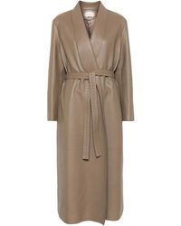 Fendi - Leather Coat - Lyst
