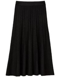 Benetton - Ribbed-Knit A-Line Mid Skirt - Lyst
