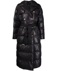 Pinko - Double-breasted Padded Coat - Lyst
