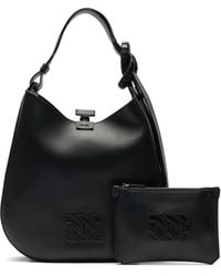 Casadei - Vandome Knotted Leather Shoulder Bag - Lyst