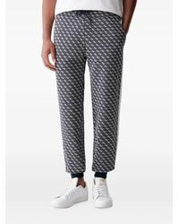 Guess - Monogram-Print Side-Stripe Track Pants - Lyst